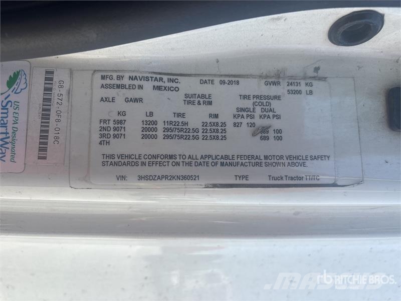 International LT625 Prime Movers
