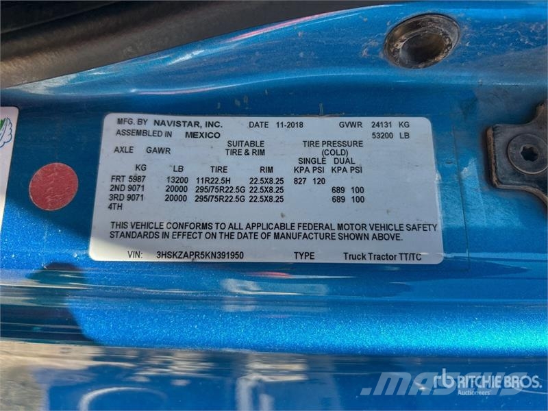 International LT625 트랙터 유닛