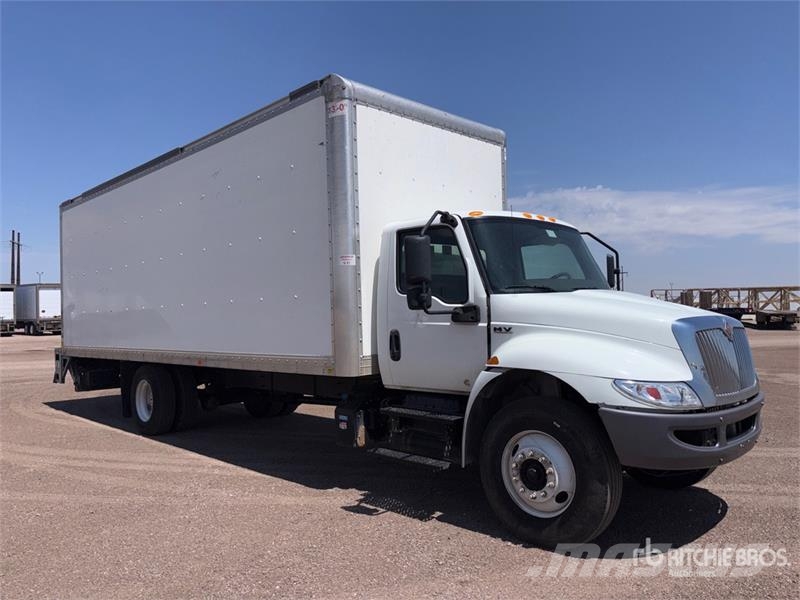International MV607 4x2 Van Truck Box body trucks