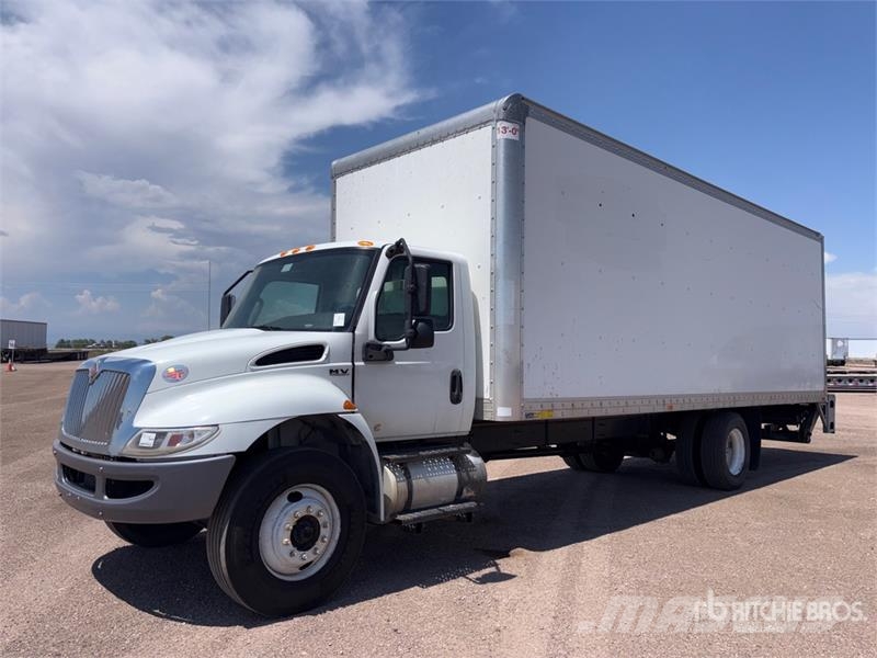 International MV607 4x2 Van Truck Box body trucks