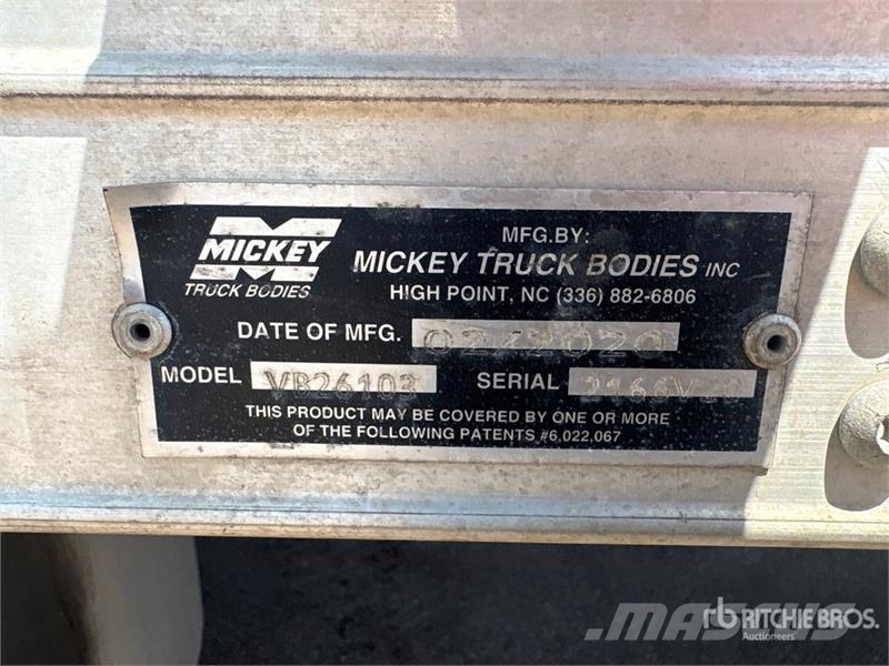 International MV607 4x2 Van Truck Box body trucks