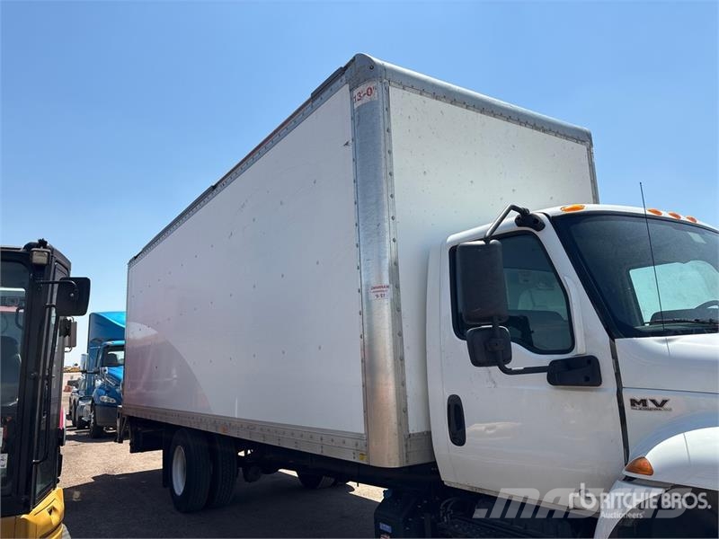 International MV607 4x2 Van Truck Box body trucks