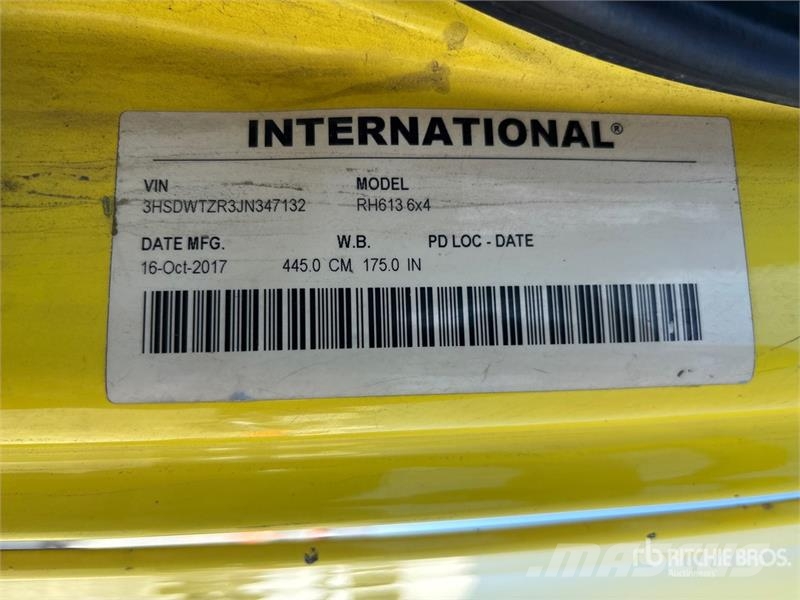 International RH613 6x4 T/A Day Cab Truck Tractor Sattelzugmaschinen