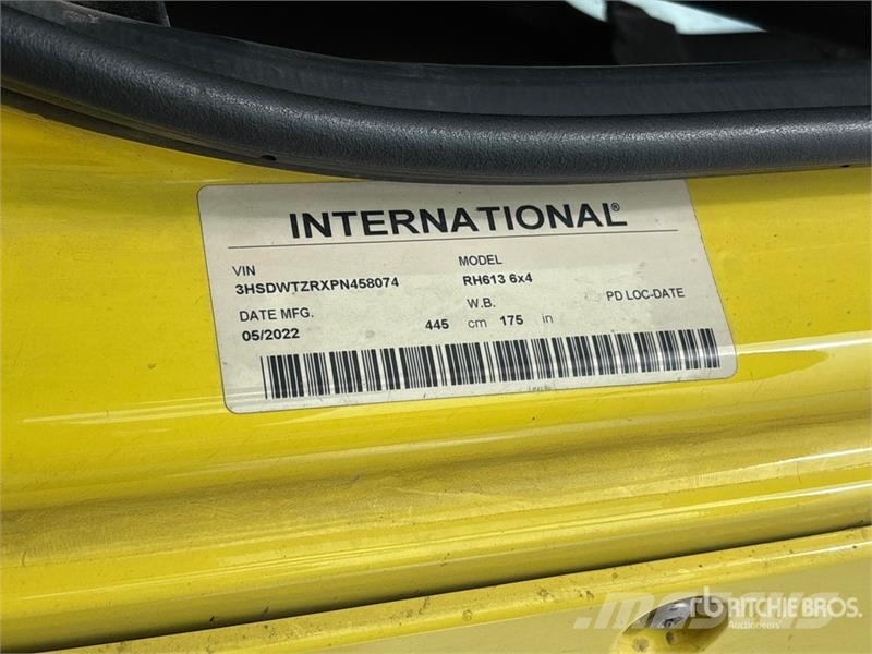 International RH613 6x4 T/A Day Cab Truck Tractor Prime Movers