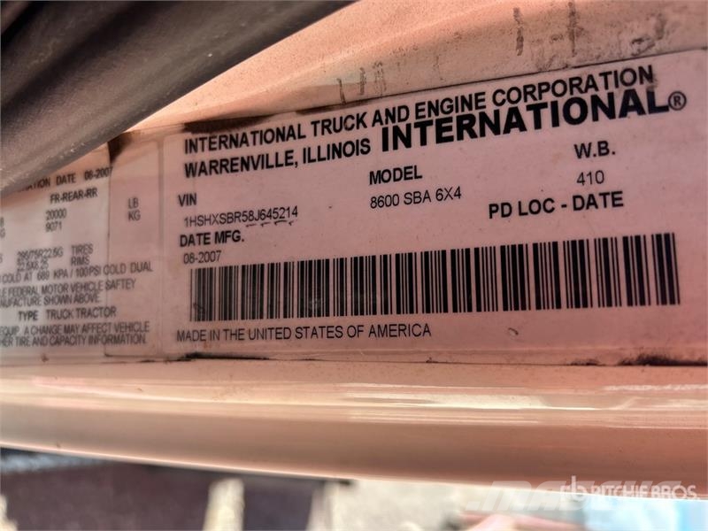 International TranStar 8600 Τράκτορες