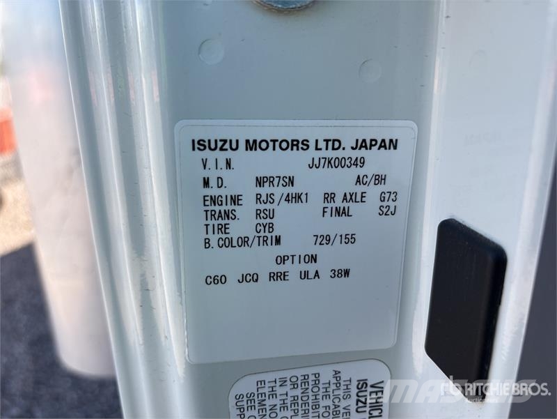 Isuzu NPR شاحنات بدرجة حرارة قابلة للضبط