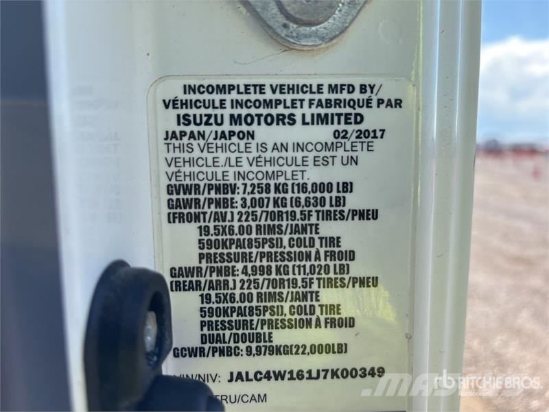 Isuzu NPR شاحنات بدرجة حرارة قابلة للضبط