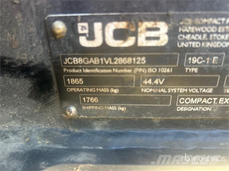 JCB 19C-1E Electric Mini Excavator Mini bagri <7t
