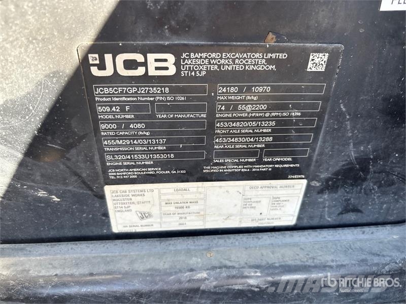 JCB 509.42 Teleskopiniai krautuvai