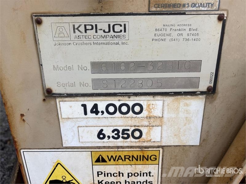JCI 6162-32SIC Skid-Mounted Screen غرابيل