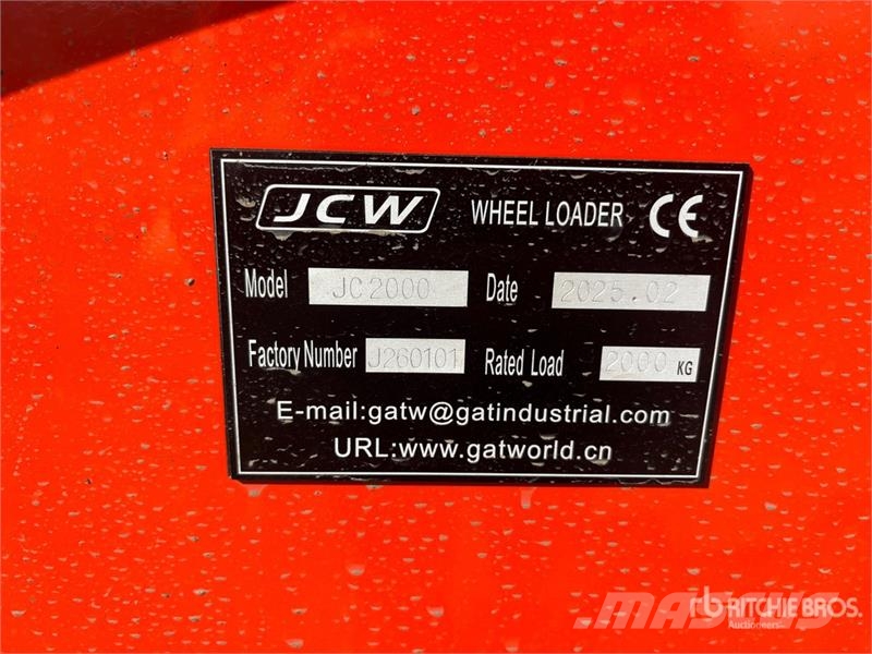  JCW JC2000 Wheel Loader (Unused) Rataslaadurid