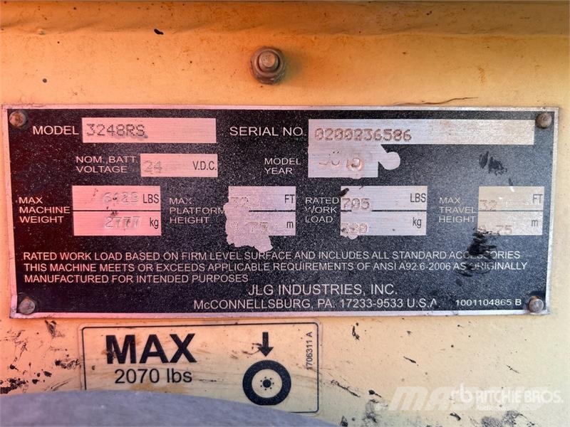 JLG 3248RS Ollós emelők