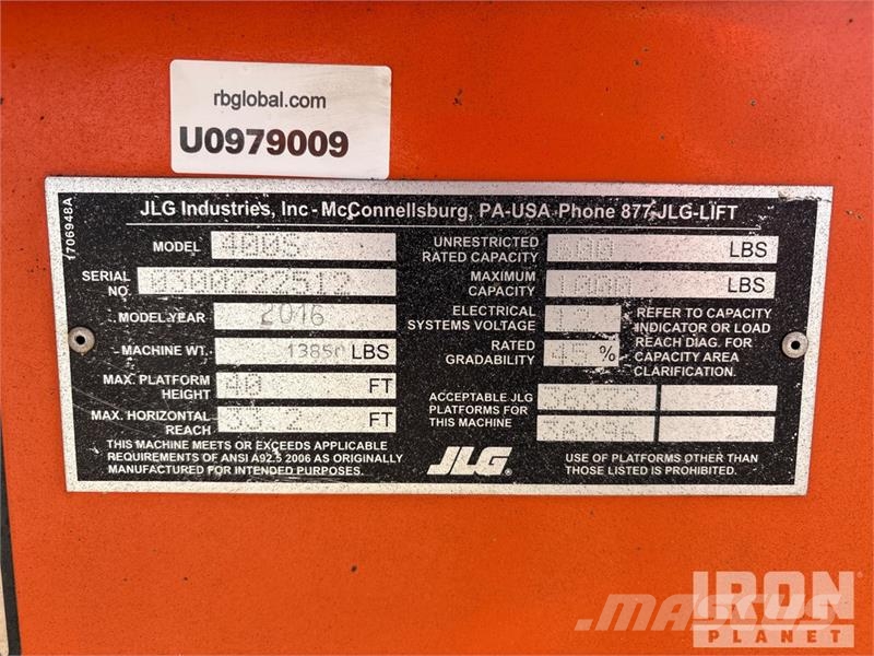JLG 400S Teleskoop poomtõstukid
