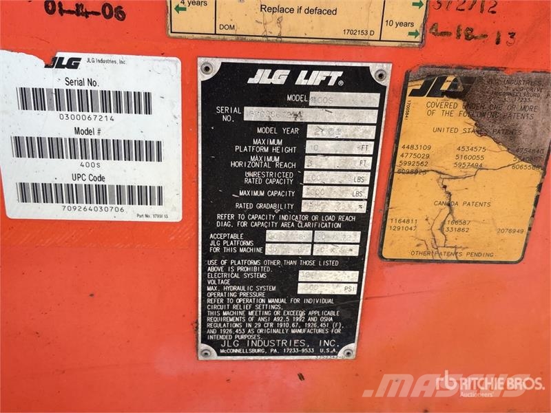 JLG 400S 2WD Diesel Telescopic Boom Lift Teleskopske podizne platforme