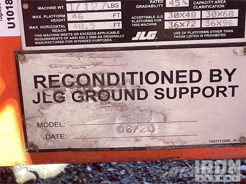 JLG 460SJ 4WD Diesel Telescopic Boom Lift - Factory Re Piattaforme a braccio telescopico