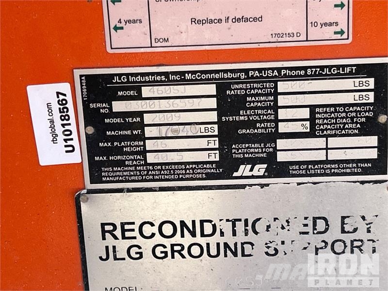 JLG 460SJ 4WD Diesel Telescopic Boom Lift - Factory Re Piattaforme a braccio telescopico