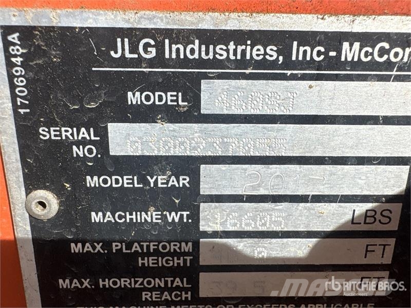 JLG 460SJ 4WD Diesel Telescopic Boom Lift Telescopic boom lifts
