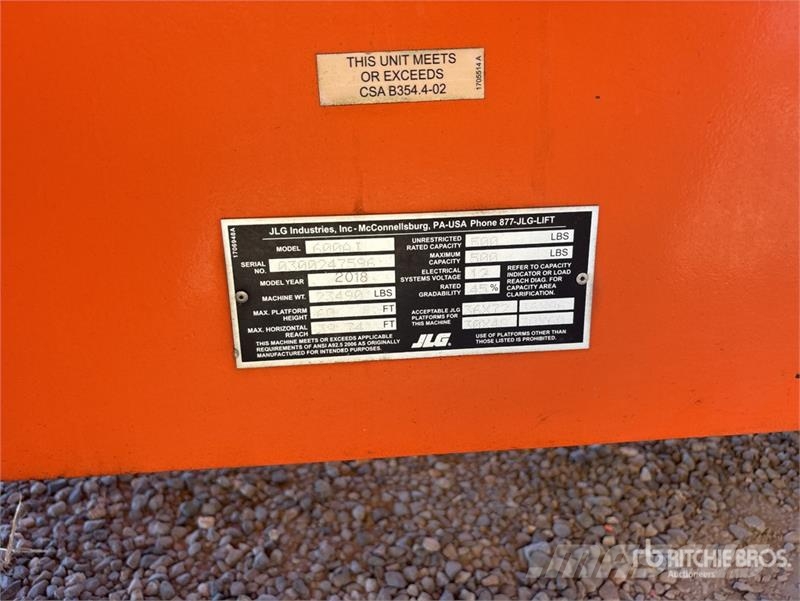 JLG 600AJ 2WD Diesel Articulating Boom Lift Knikarmhoogwerkers