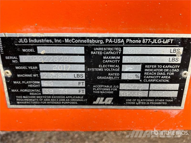 JLG 600AJ 4WD Diesel Articulating Boom Lift Iseliikuvad poomtõstukid
