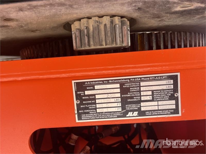 JLG 600S 4WD Diesel Telescopic Boom Lift Teleskopik personel platformları