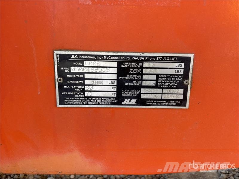 JLG 800S 2WD Diesel Telescopic Boom Lift Teleskopbühnen