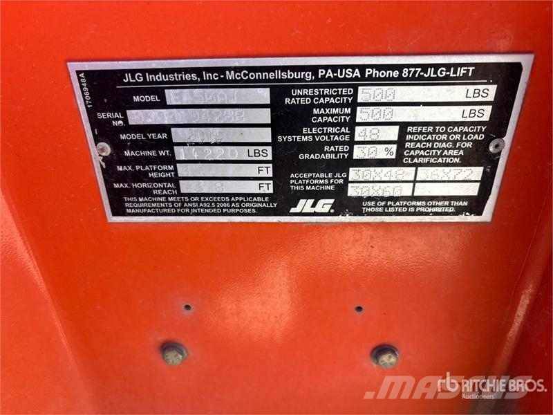 JLG E450AJ Articulating Boom Lift Gelenkteleskoparbeitsbühnen