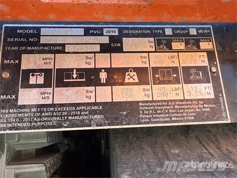 JLG ES1932 Electric Scissor Lift Scissor lifts