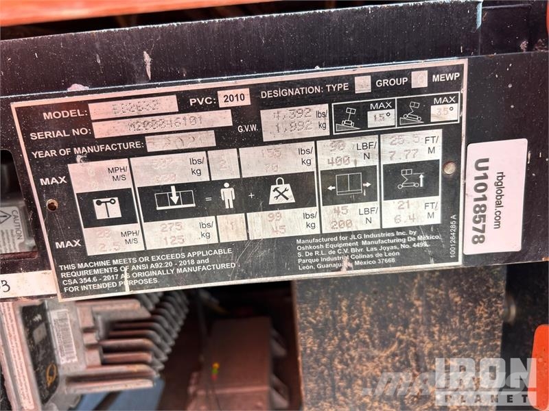 JLG ES2632 Electric Scissor Lift Elevadores de tesoura