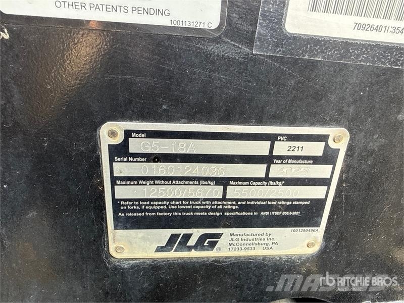 JLG G5-18A Τηλεσκοπικοί ανυψωτές
