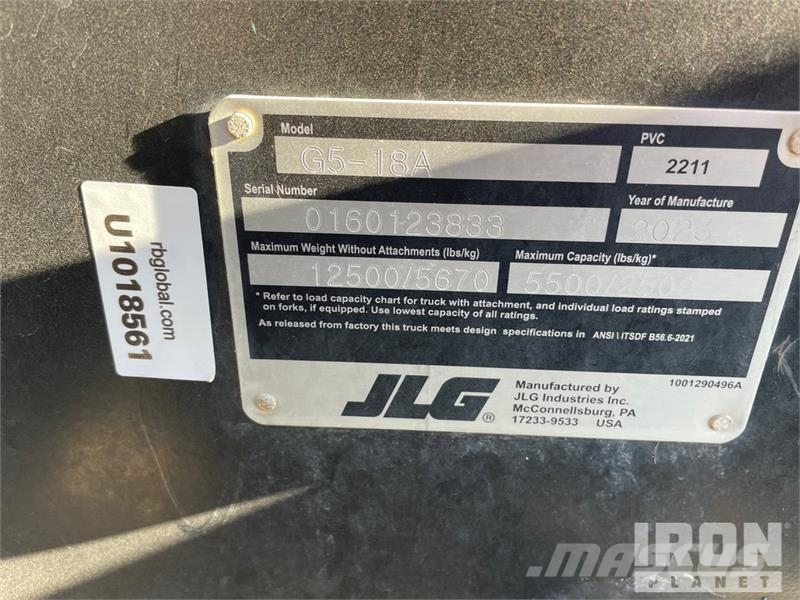 JLG G5-18A Carretillas telescópicas