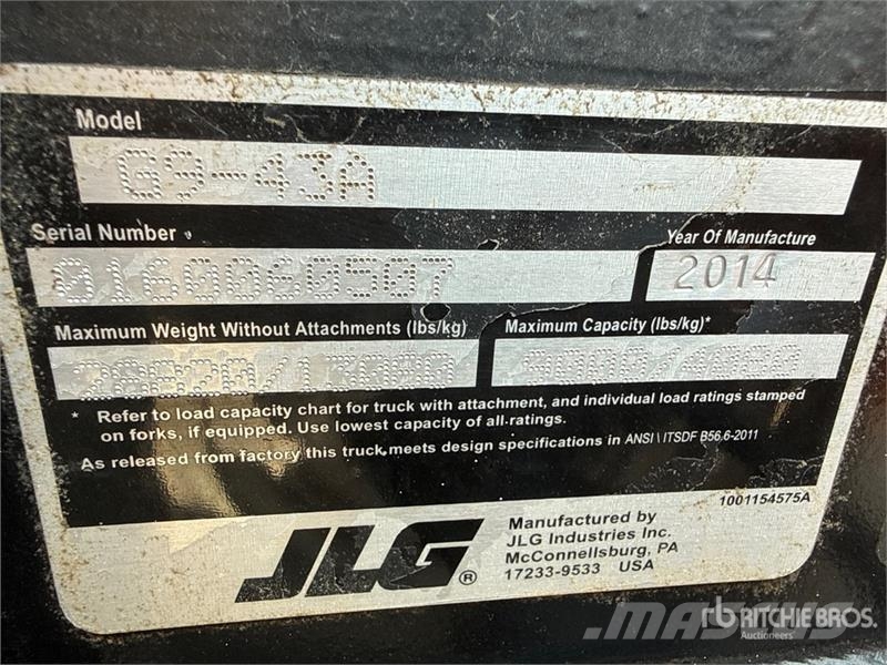 JLG G9-43 Telehandler مناولات متداخلة