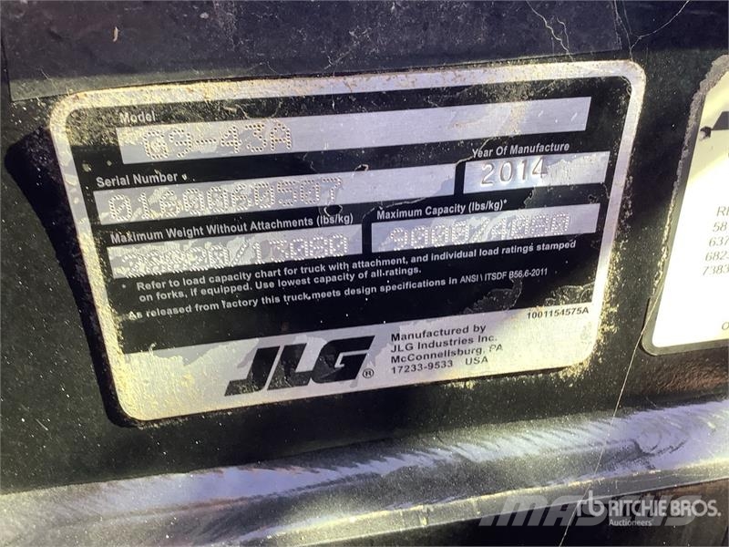 JLG G9-43 Telehandler (Inoperable) Teleskoplader
