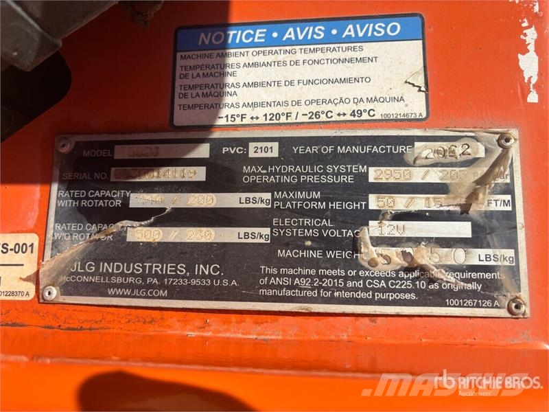 JLG T500J Towable Lift Piattaforme aeree su rimorchio