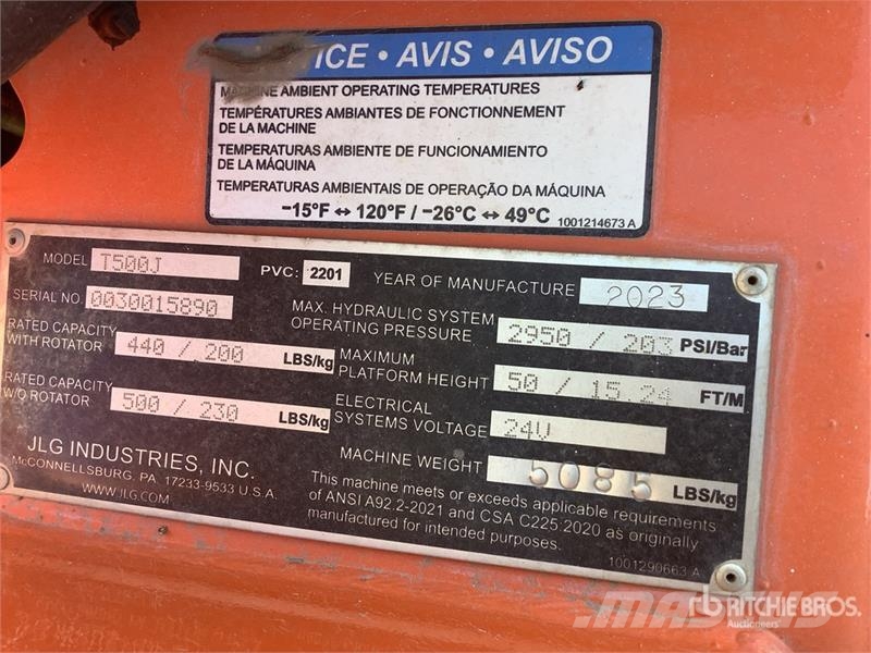 JLG T500J Towable Lift Vučne prikolice se podiznom košarom