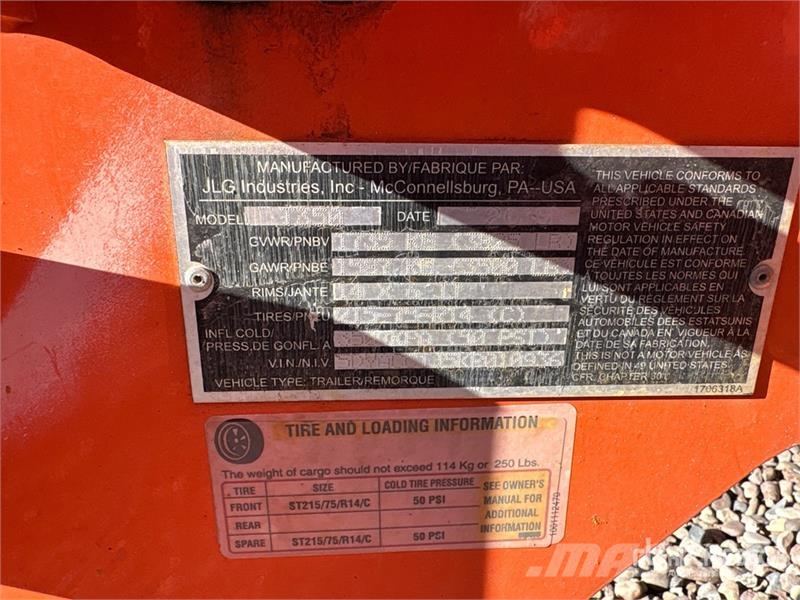 JLG Towable Lift Trailermonterede lifte