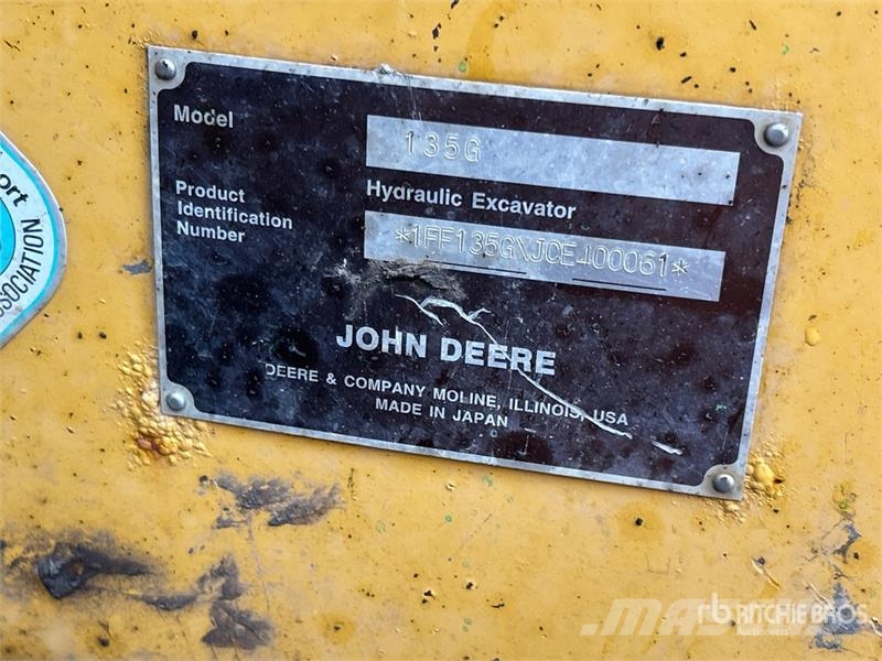 John Deere 135G Rupsgraafmachines