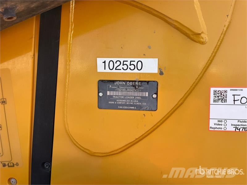John Deere 210 EL 4x4 Landscape Loader Iekrāvēji uz riteņiem