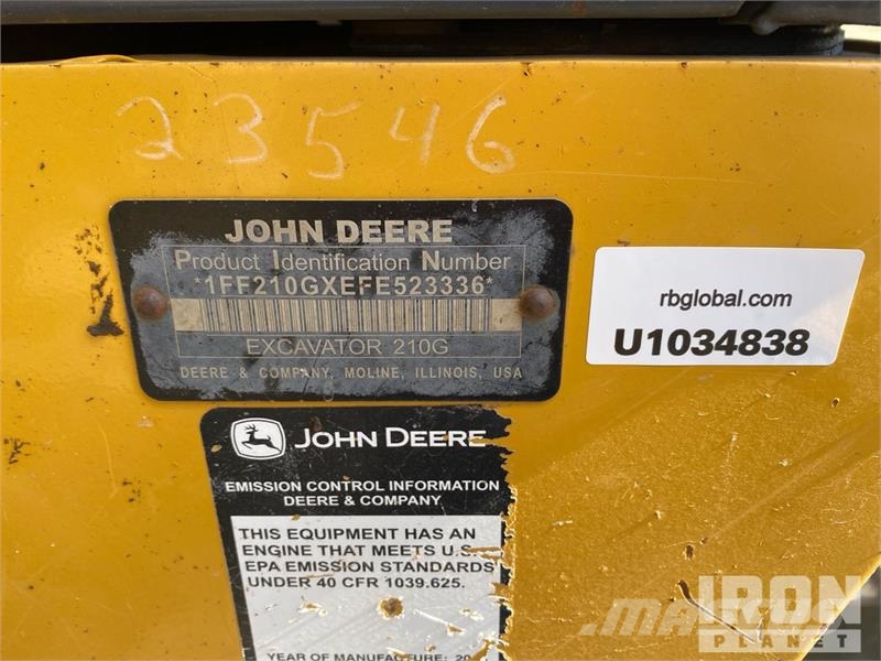 John Deere 210G LC Tracked Excavator Bageri guseničari