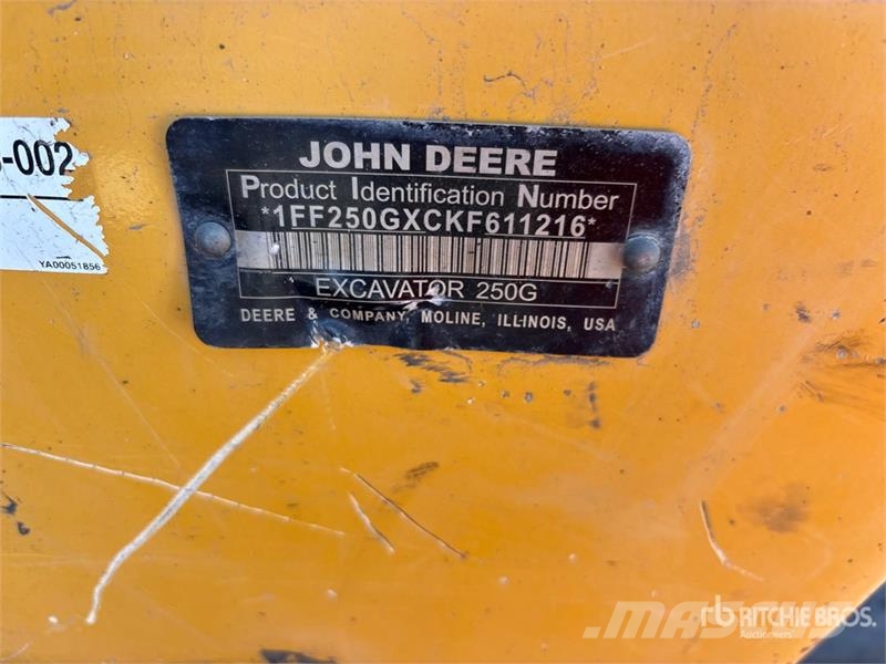 John Deere 250G Tracked Excavator Гусеничні екскаватори