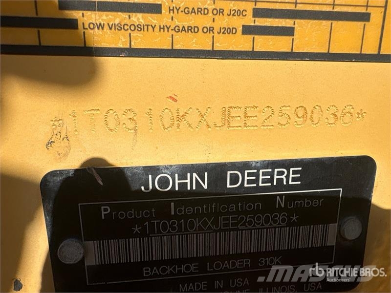 John Deere 310K لوادر ذات جرافات عكسية