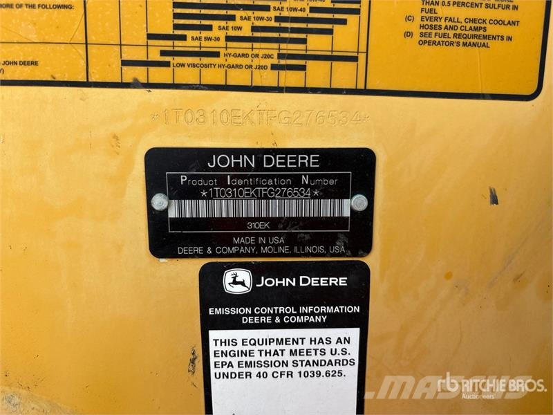 John Deere 310L EP لوادر ذات جرافات عكسية