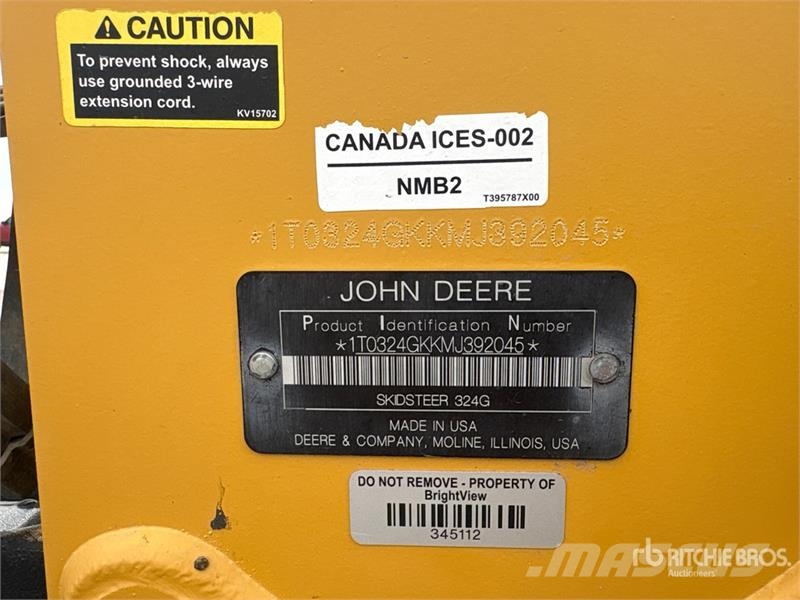 John Deere 324G Skid Steer Loader Skid steer loderler