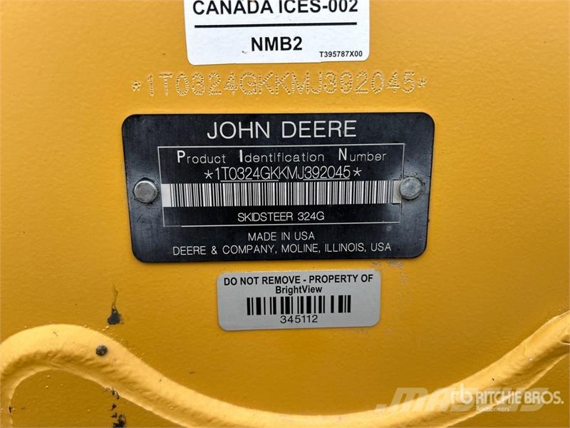John Deere 324g Skid Steer Loader Minicargadoras