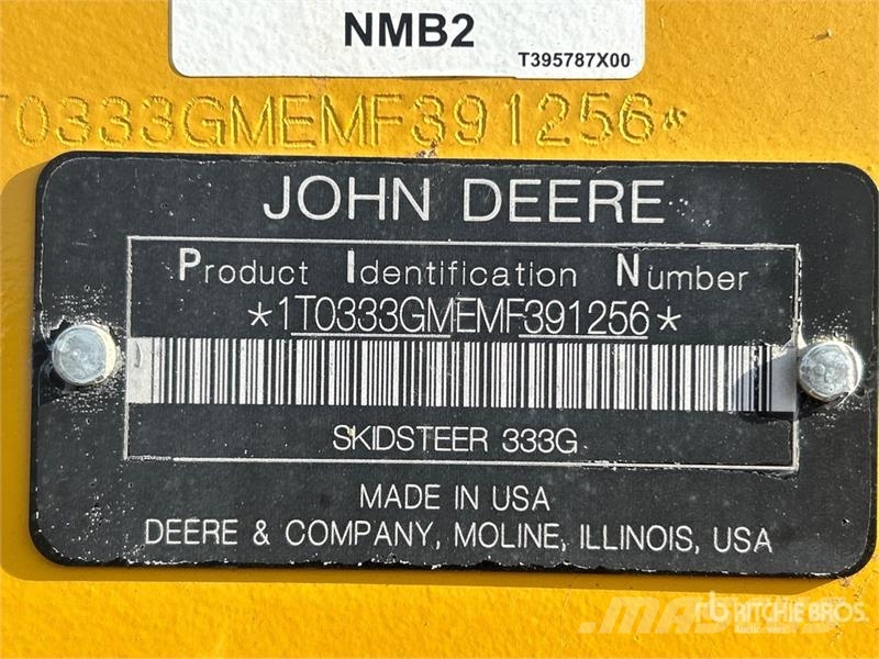 John Deere 333G Minicargadoras