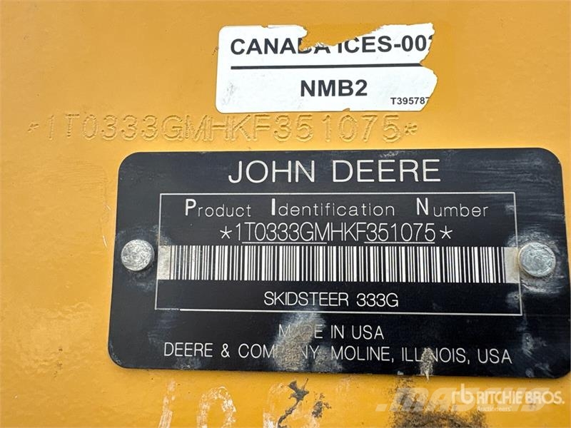 John Deere 333G Minicargadoras
