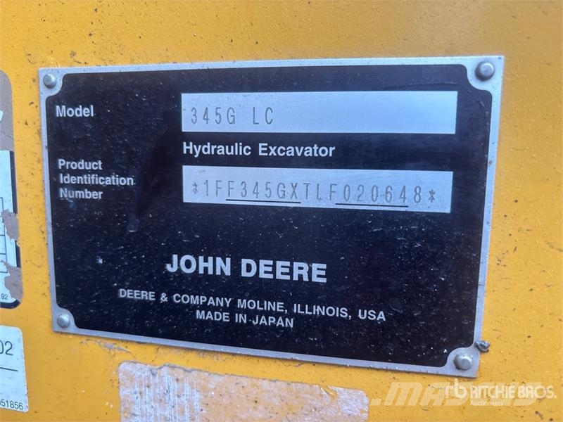 John Deere 345G LC Tracked Excavator Gravemaskiner på larvebånd