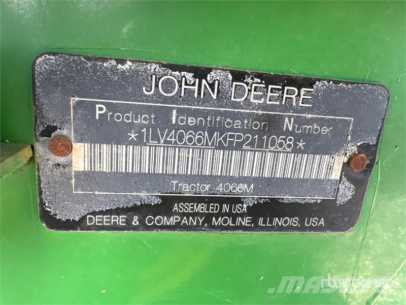 John Deere 4066M 4WD Utility Tractor Kompakt traktorok