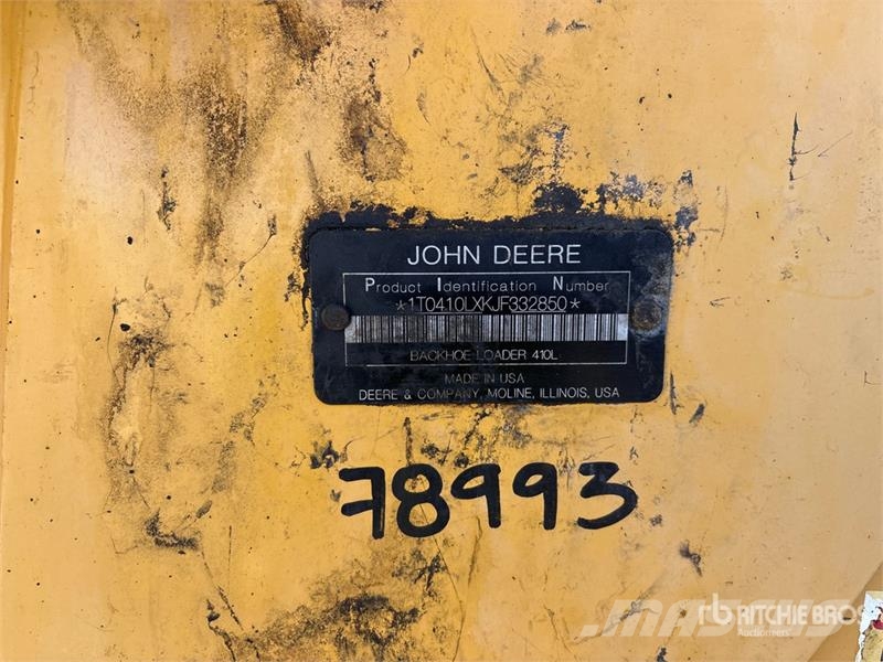 John Deere 410L لوادر ذات جرافات عكسية