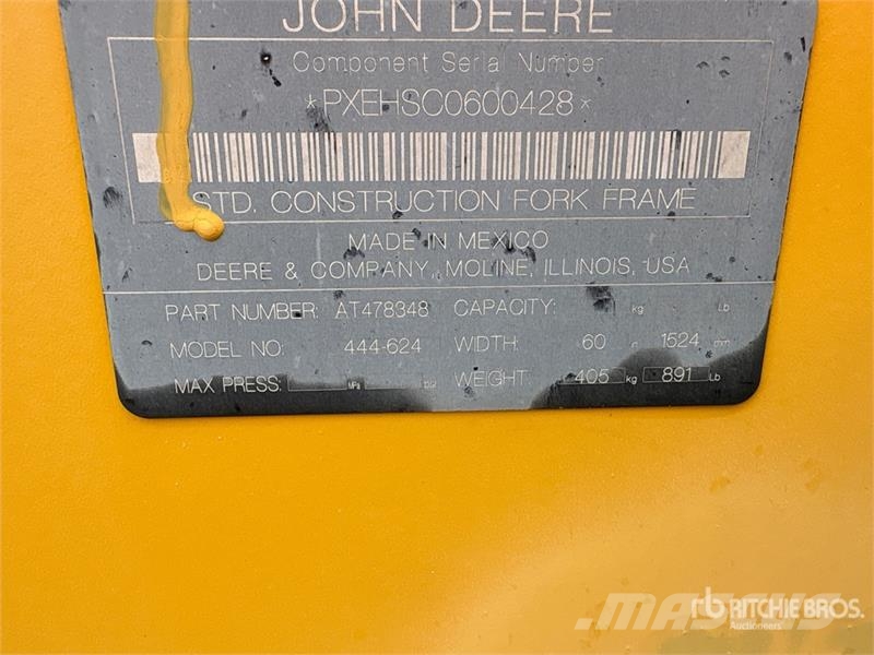 John Deere 444-624 60 in Wheel Loader Forks شوكات