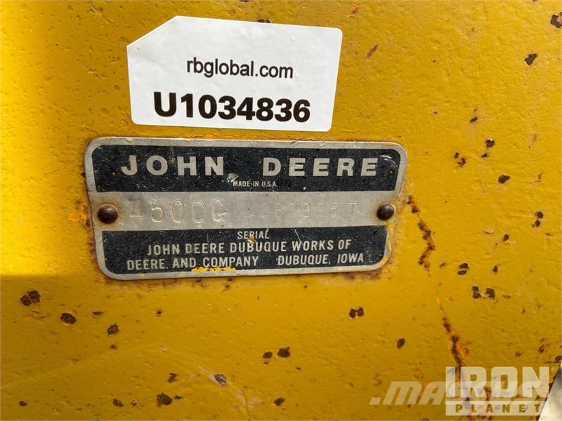 John Deere 450CC Combination Pipelayer w/ Midwestern Conversi Grúa tiendetubos